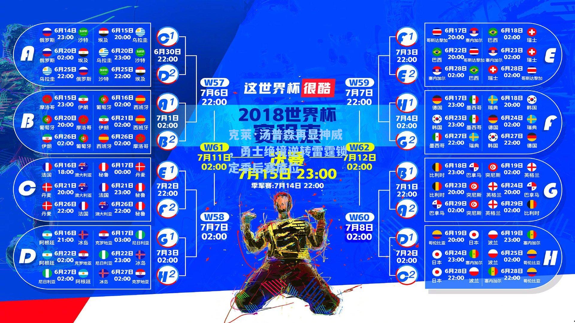 克莱·汤普森再显神威,勇士绝境逆转雷霆锁定季后赛席位